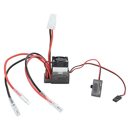 RC Brushed ESC 360A Brushless Motor ESC with Heat Sink and Cooling Fan Hand & Wrist Braces for 1/10 RC Crawler Car Arm Hand & Finger Supports