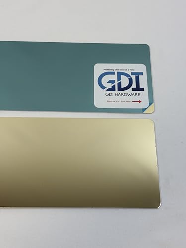 Protection Plates/Push Plates (Polished Brass, 4 X 4) - color: Polished Brass, size: 4 X 4