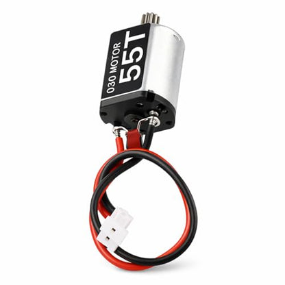 RC Car Motor, Metal Brush Motor Low Noise Lightweight 030 55T Brushed Motor with 11T Gear Compattible with SCX24 1/24