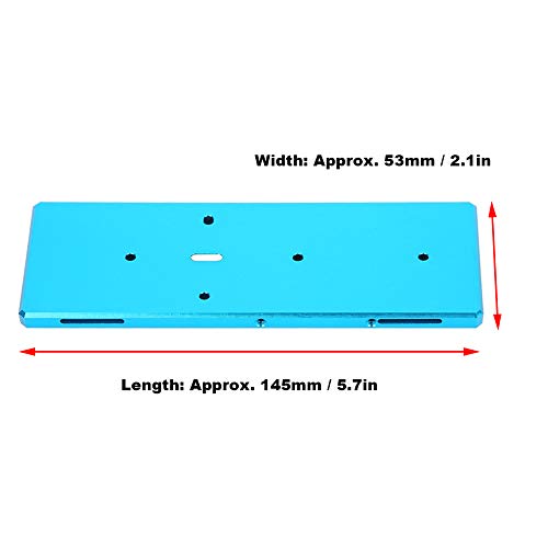 RC Battery Tray with Screw, Aluminum Alloy Replacement for RGT EX86100 1/10 RC Car, Lightweight and Durable Battery Mount for RC Vehicle (Blue 680022B) - color: Blue 680022b