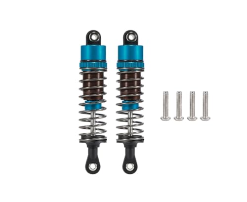 1/10 RC Cars Oil Leakproof Shocks,2Pcs Adjustable Oil Filled Shocks 52mm-120mm for 1/10 RC Buggy Truggy On Road Touring Drift Cars Monster Trucks Upgrade Parts(2pcs 85mm blue) - color: 2pcs 85mm blue