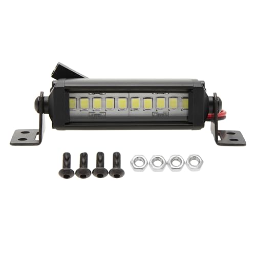 DKKY RC Car LED Lights Kit Light Bar for 1/10 RC Crawler Axial SCX10 Traxxas TRX4 Arrma Senton Redcat Gen7 Tamiya D90 CC01 (50mm/10 Beads) - size: 50mm/10 Beads