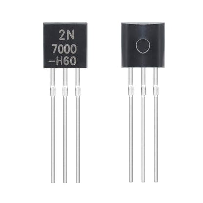 2N7000 Mosfet Transistor TO-92 N-Channel Feld Effect Transistor 200mA 60V (Pack of 100pcs) - style: 2N7000