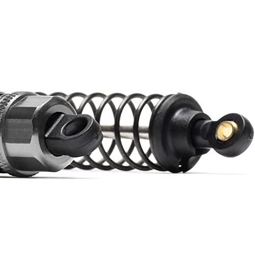 RC Shock Absorber Damper 130mm Oil Adjustable For RC Car 1/10 Crawler Truck HPI HSP Traxxas Losi Axial Tamiya Redcat Upgrade Part 4pcs/set(Titanium) - color: Titanium