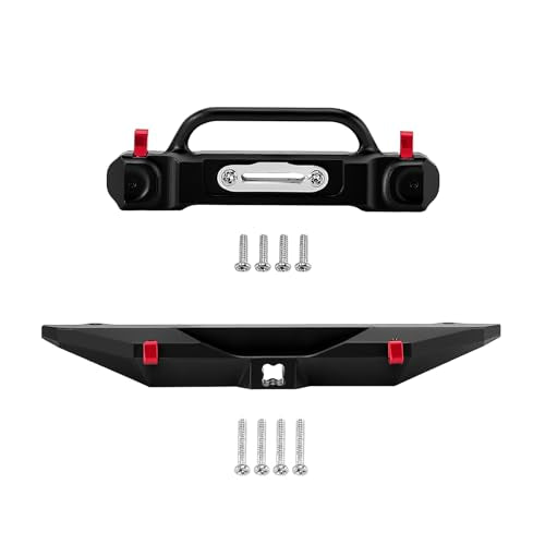 INJORA Aluminum Front Rear Bumper for 1/30 Axial SCX30 JLU