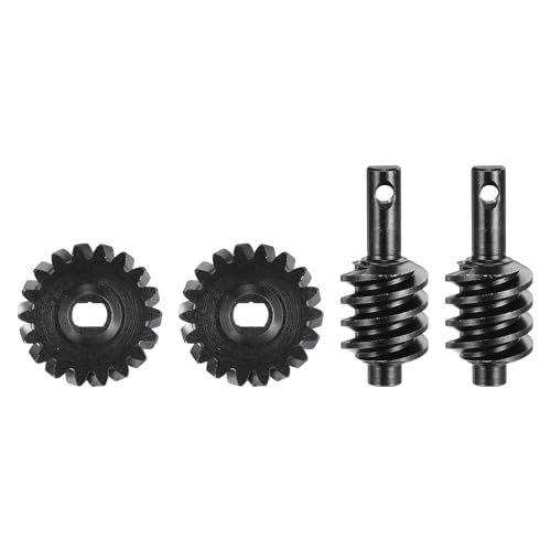MECCANIXITY 2 Set Hardened Steel Axle Differentials Gear, 13T/18T Steel Gear Upgrade Parts for RC Vehicles Truck Drift Car Part, Black - style: 13T/18T