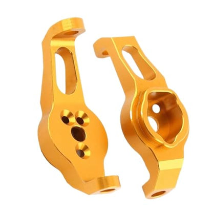 RC Cars Crawler Parts Compatible with for traxxas TRX-4 1/10 RC Crawler Car Upgrade Parts Accessories 2Pcs Aluminum Alloy Front Axle Caster Block C-Hub Carrier(Yellow) - color: Yellow