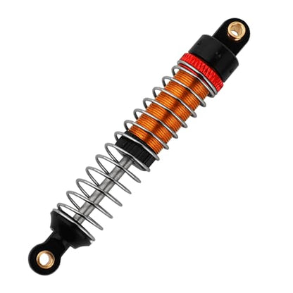 4PCS 53mm/59mm/66mm Aluminum Shocks Absorbers Oil Threaded Damper for 1/18 RC Crawler TRX4M TRX-4M Bronco Defender K10 Upgrade Parts,Silver Color Spring (66mm black-gold) - color: 66mm black-gold