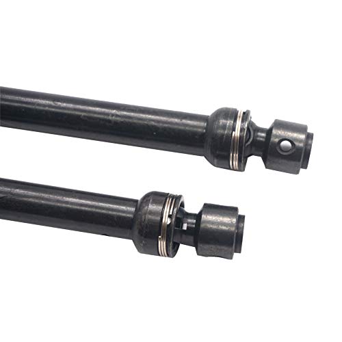 2Pack ShareGoo Universal Steel Centre Drive Shaft Dogbone Compatible with Tamiya CC01 Axial SCX10 D90 HSP 94180 Redcat 1/10 RC Crawler Car (112-152mm)