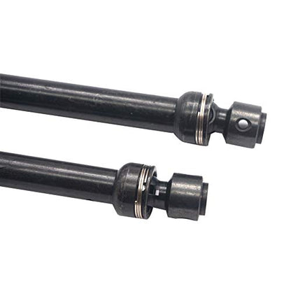 2Pack ShareGoo Universal Steel Centre Drive Shaft Dogbone Compatible with Tamiya CC01 Axial SCX10 D90 HSP 94180 Redcat 1/10 RC Crawler Car (112-152mm)