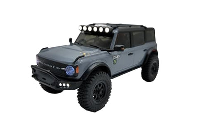 RC Car LED Roof Light Bar for Axial SCX30 1/30 Ford Bronco (White Round Light Bar) - color: White Round Light Bar