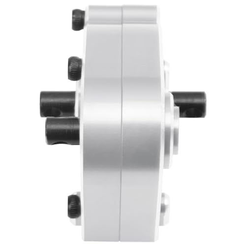 Metal Transfer Case Gearbox Transmission Gearbox Compatible with MN128 MN86 MN86K MN86S MN86KS 4WD G500 1/12 RC Crawler Car Upgrade Part (Silver) - color: Silver