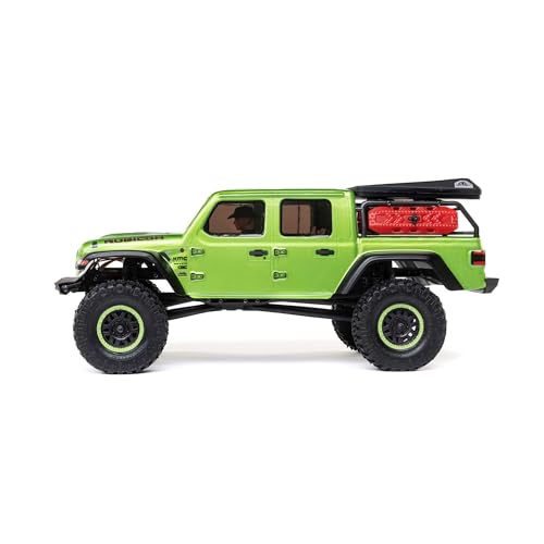 Axial SCX24 Jeep Gladiator RC Truck 4WD Rock Crawler Green AXI00005V2T3 | Brushed, RTR Ready-To-Run, Nothing Needed to Complete - color: Green