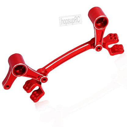 Aluminum Steering Bellcranks Servo Saver Upgrades Part for 1/8 Mojave 4X4 4S BLX RC Car,Drag Link Set w/Bearings Hops Up,Replaces ARA340200 Red - color: Red(steering)