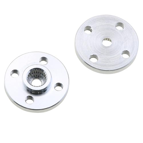 6-Piece Metal Servo Horn Set Aluminum Round 25T Standard Servo Wheel with Screws for RC Robot Boat Car Aircraft Modification Parts