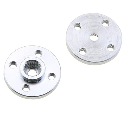 6-Piece Metal Servo Horn Set Aluminum Round 25T Standard Servo Wheel with Screws for RC Robot Boat Car Aircraft Modification Parts