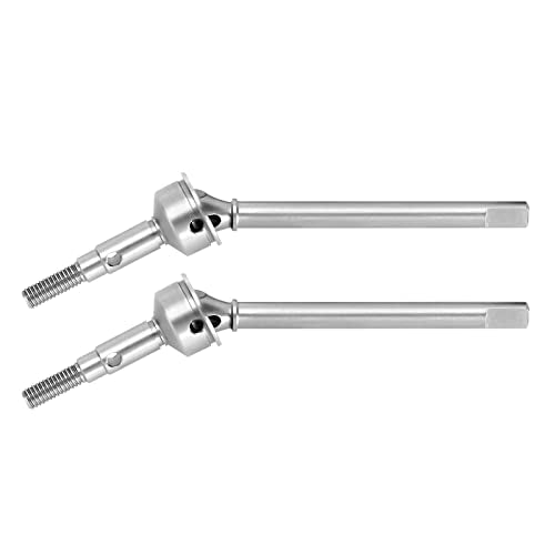 INJORA +2mm Extended Dogbone Axle Shaft for 1/18 TRX4M Axles Replacement（Front） - size: Front