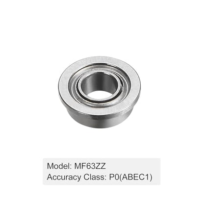 uxcell MF63ZZ Flanged Ball Bearing, 20pcs 3x6x2.5mm Chrome Steel Double Shielded ABEC1 Flange Bearings - size: 3x6x2.5mm