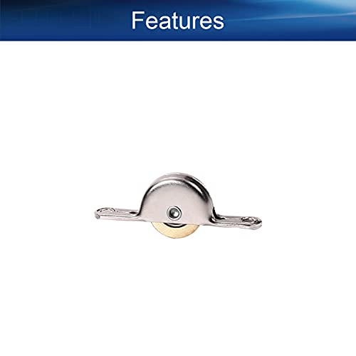 Heyiarbeit 5Pcs 1.1inch Dia Stainless Steel Electroplating Single Wheel Sliding Door Window Pulley Silver Tone,Golden - color: Silver&Gold(5Pcs), size: 1-1/9" / 28mm Dia