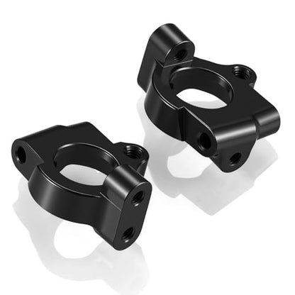 Aluminum Alloy Steering Knuckles Base Caster Blocks C Hubs Carrier Compatible with Tamiya VX01 1/10 RC Drift Car Upgrades Parts (Black) | Premium durable aluminum Performance Upgrade Simple Installation High precision CNC machined - color: Black
