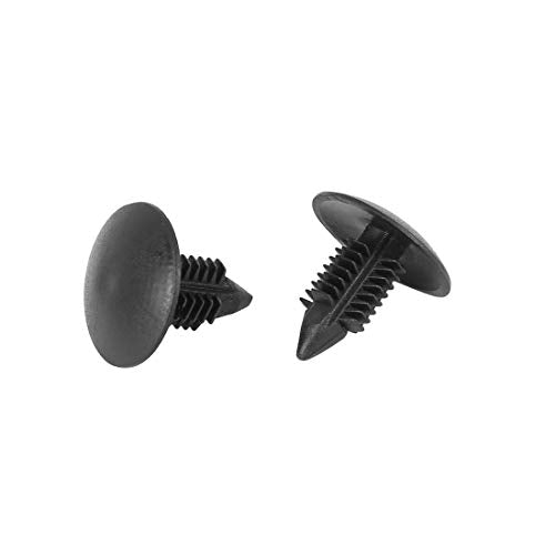 X AUTOHAUX 40pcs 9mm Hole Dia Plastic Bolt Rivets Fastener Rivets Bumper Retainer Clips Black for Car Front Rear Upper