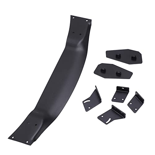 RC Car Tail Wing Aluminum Alloy Rear Spoiler Wing High Performance Upgrade Part for 1/10 RC On Road Racing Drift Cars Universal Fit Black 185mm Length