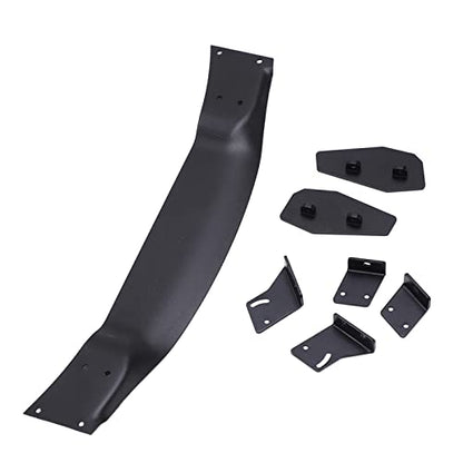 Aluminum Alloy Rear Spoiler Wing for 1/10 RC On Road Racing Drift Car, Universal RC Tail Wing with Bolt - On Design, Powder Coated Black Rear Wing for HSP Kyosho