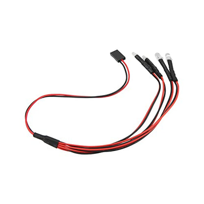 RC Car LED Lights, 5-9V Simulation 2 White 2 Red RC Truck LED Lights Attractive for Axial Scx24