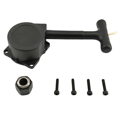 RC Nitro Engine Pull Starter R020 for HSP Redcat Himoto Vertex VX | 12mm One-Way Bearing,R025 Hex Nut,1/10,.16 .18 .21,CXP SH,Nitro Engine,Easy Start,Durable Construction