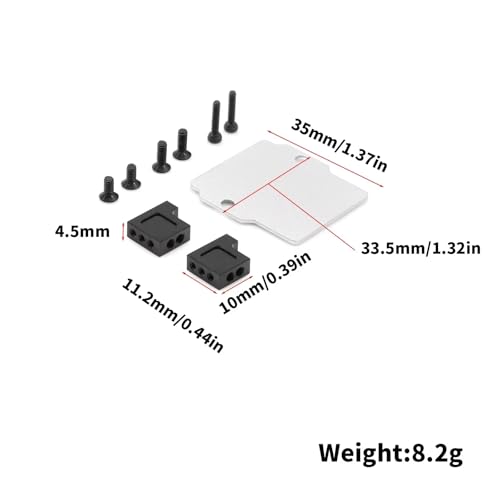 RC Car Upgrade Part for Granite for Grom for Typhon for Grom 1/18 Metal Steering Servo Mount Receiver Holder RC Car Upgrade Parts Accessories