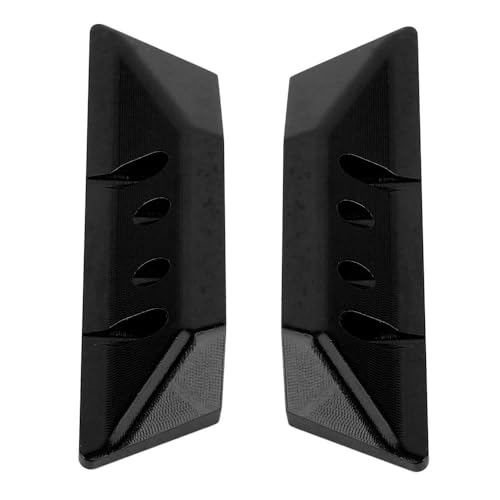 Aluminum Rock Sliders Pedal Side Plate for 1/18 RC Crawler Redcat Ascent-18 Upgrade (Black) - color: Black