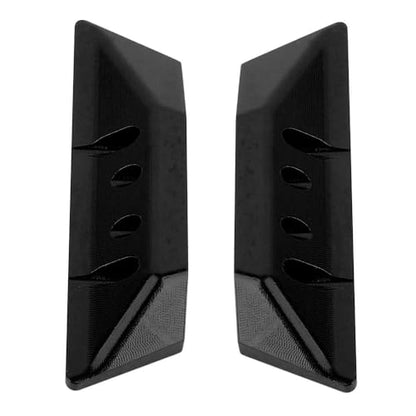 Aluminum Rock Sliders Pedal Side Plate for 1/18 RC Crawler Redcat Ascent-18 Upgrade (Black) - color: Black