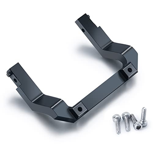 MORLORDY RC Front Bumper Mount for Axial SCX24 C10 JLU Gladiator Bronco | Aluminum Alloy Bumper Mount for 1/24 Micro Crawler Car AXI00001 AXI00002 AXI00005 AXI00006 Upgrade Parts