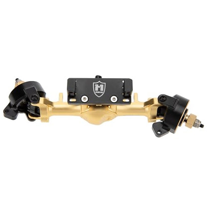 MEUS RACING 5mm ISO V2 TRX4M Axles with Adjustable Servo Mount for TRAXXAS 1/18 TRX4M RC Crawler (Gold) - color: Gold