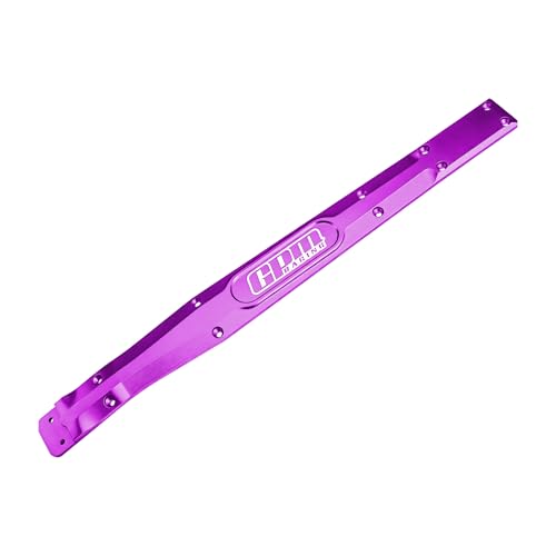 GPM 7075 Alloy Chassis Center Reinforcement Brace, 4.5mm Thick, for ARRMA Mini Kraton 3S 1/16 RC Car Upgrade，Purple - color: Purple