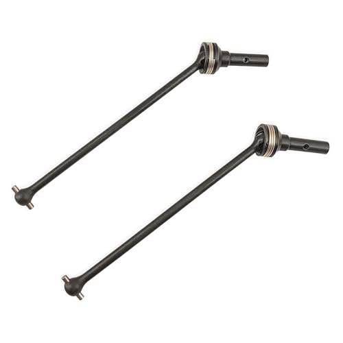 Steel Front Rear CVD Driveshaft Set for 1/8 Sledge 4WD Truck (Black) | Hardened Steel,Universal CVD,95076-4,9550 9554 9557,Monster Truck,Upgrade Parts,High Strength,Wear Resistant