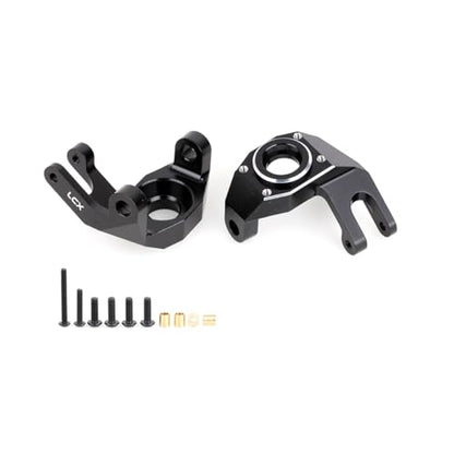 LCX Racing 1/6 RC Crawler Car CNC Machined Aluminum AR90 Front Axle Steering Knuckles L/R for Axial SCX6 AXI05000, Upgrades Parts Accessories