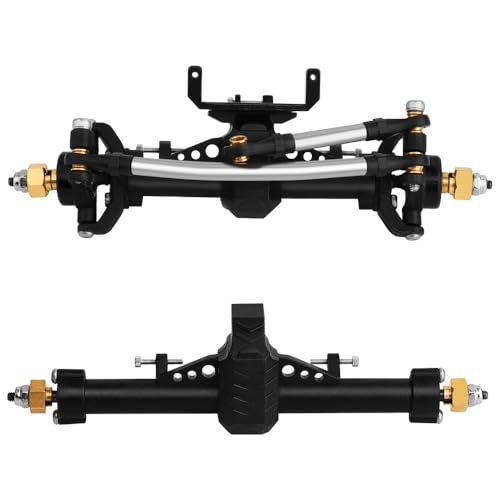 1/24 Scale Plastic Nylon Axles Front and Rear Portal Axle Assembly w/New C Knuckle for Axial SCX24 90081 C10 Jeep 1/24 RC Crawler Upgrade