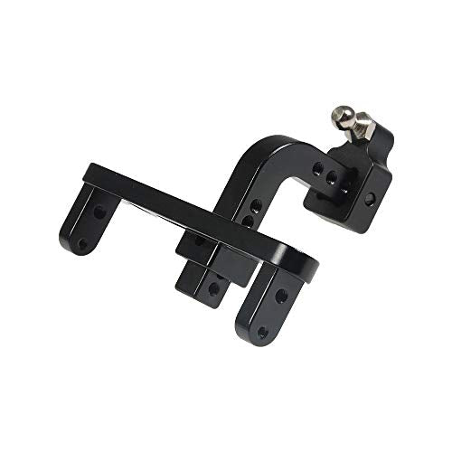 RCLIONS CNC Aluminum Adjustable Drop Trailer Hitch Receiver for Axial Wraith SCX10 SCX10-II 1/10th RC Crawler Car