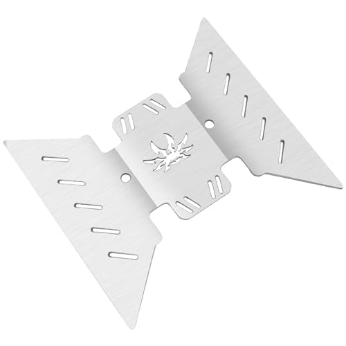 4Pieces ShareGoo Stainless Steel RC Skid Plate,RC Chassis Armor Protector Plate Protection Compatible with Axial SCX10-III AXI03007 1/10 RC Crawler Car