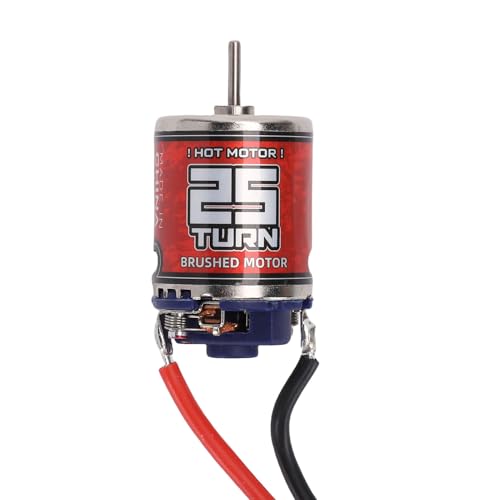 Keenso RC Brushed Motor, 25T High Speed Strong Magnetic Force 2.3mm Shaft Stainless Steel Replacement for Tamiya, Losi,