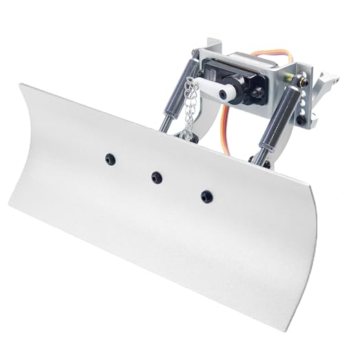 1/24 Snow Plow Kit Upgrade for SCX24 RC Cars | Fits SCX24 - Aluminum Upgrade - Replacement Parts - Silver - color: Silver