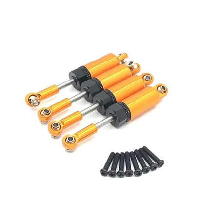 RC Crawlers Components For HSP 18321 18322 18311 18312 18301 18302 Metal Oil Shock Absorber Damper 1/18 RC Car Upgrade Parts Replacement Accessories(Yellow) - color: Yellow