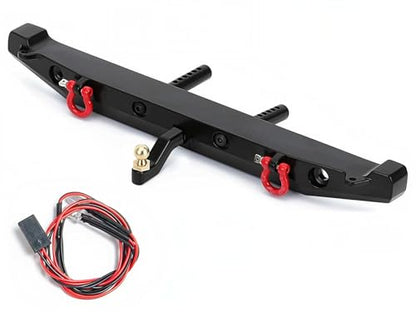 Aluminum Rear Bumper Upgrade for TRX-4 Axial SCX10 90046 90047 SCX10 II 1/10 RC Crawler