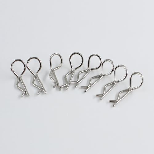 DYNWAVE 8 Pieces RC Car Body Shell Clips Update Parts Lightweight R Clips Accessory for 16103Pro 18103Pro 16301 1/16 1/18 RC Vehicles