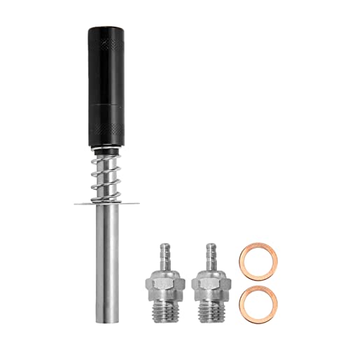 Glow Plug Igniter RC Starter Kit with N3 Glow Plug, RC Engine Igniter for Methanol Fuel Oil Powered Vehicles, Aluminum Alloy Glow Plug Starter for HSP 80103 RC Car, Aircraft, Ships (Black) - color: Black