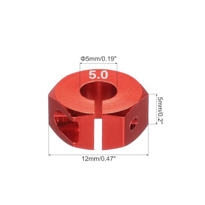 MECCANIXITY Aluminum 12mm Wheel Hex Hubs Drive Adapters Red 5mm Thickness with Screws and Pins for RC Car Upgrade Replacement Parts 4Pcs - color: Red, size: 5mm