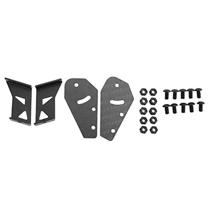Drfeify RC Car Metal Tail Rear Spoiler Wing Set, Universal Upgrade DIY Parts for 1/10 RC On Road Racing Drift Car