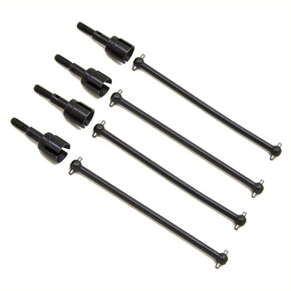 RC Car Accessories Compatible with HSP 94111 94108 94170 1/10 RC Car Replacement Parts 4Pcs Steel Dogbone Drive Shaft Wheel Axle 08029 02033 Black