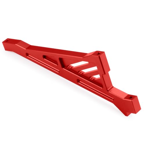 MOHERO Aluminum Alloy RC Front Chassis Brace for 1/5 LOSI 5IVE-T 2.0 RC Truck Upgrade Part (Red) - color: Red - Front